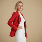 Damesblazer met rechte snit en lange mouwen Jelle Jora Mode