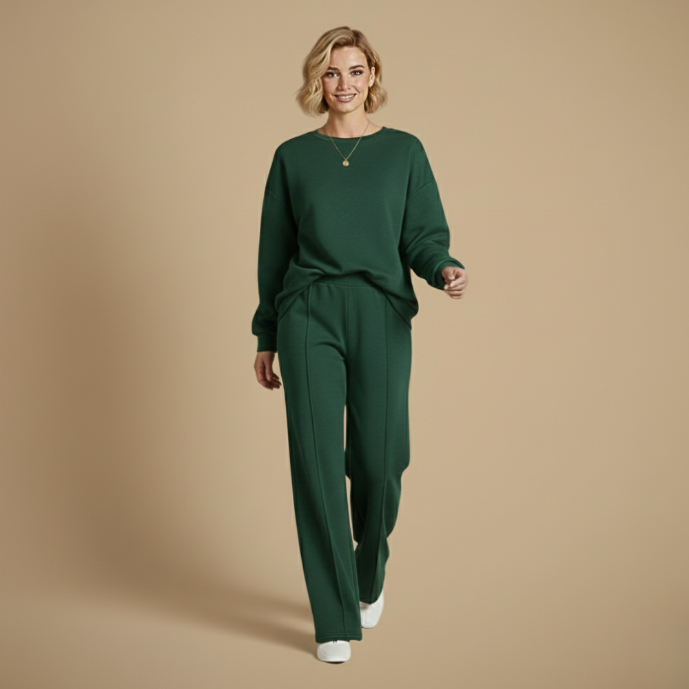 Casual tweedelige set met lange mouwen voor dames Jelle Jora Mode