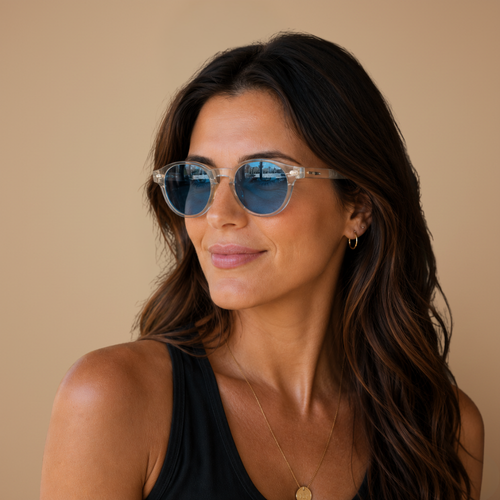 Dames casual retro ovale zonnebril Jelle Jora Mode