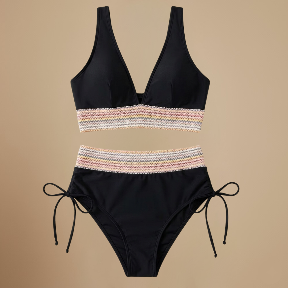 Dames bikiniset met hoge taille en halternek Jelle Jora Mode
