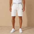 Heren bermudashorts met elastische tailleband en trekkoord Jelle Jora Mode