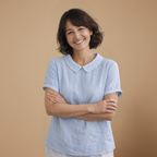 Dames losse casual blouse met korte mouwen Jelle Jora Mode
