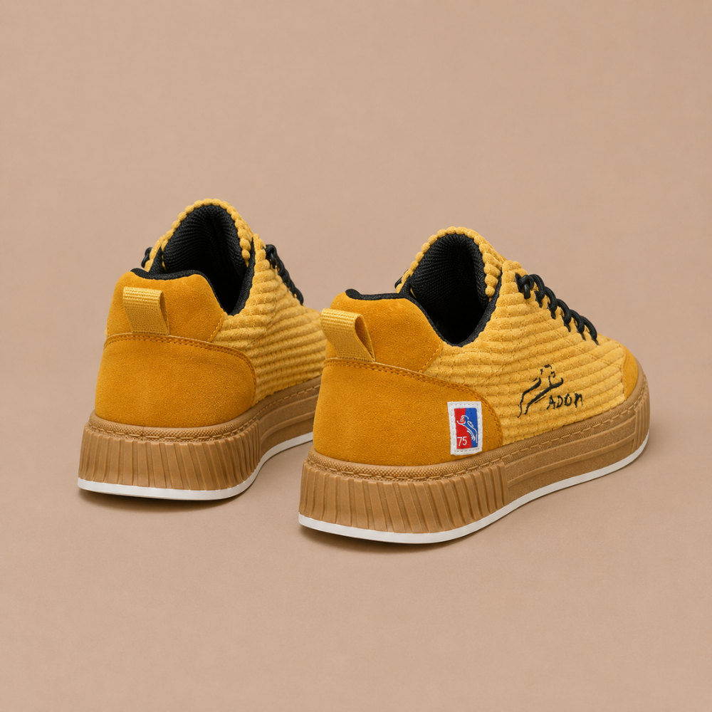 Heren comfortabele ademende casual platform-sneakers Jelle Jora Mode