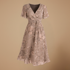 Dames casual knielengte zomerjurk met patroon Jelle Jora Mode