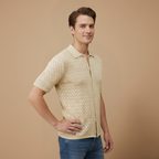 Ademend herenoverhemd met korte mouwen Jelle Jora Mode