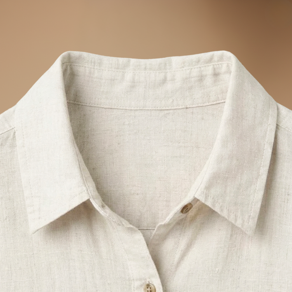 Dames ademende blouse met lange mouwen en knoopsluiting Jelle Jora Mode