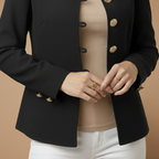 Damesblazer met knopen voor op kantoor