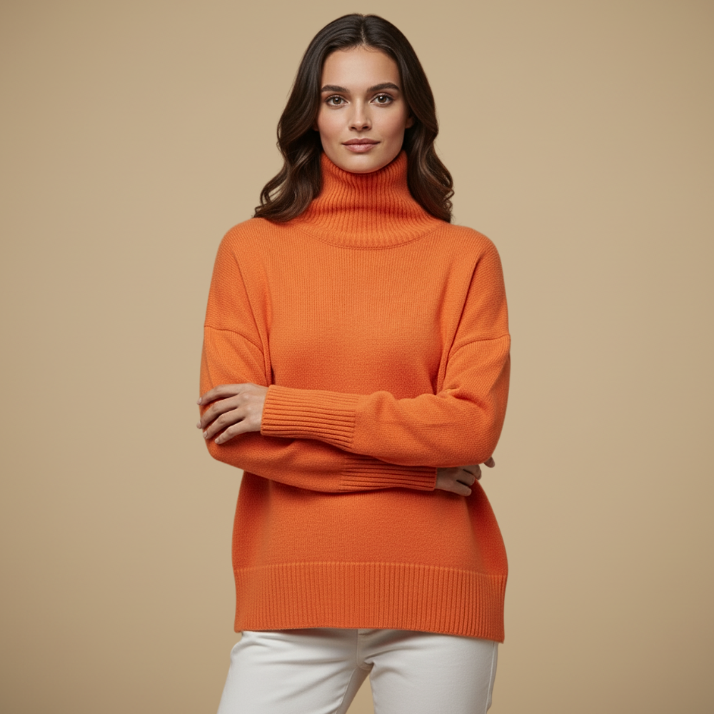 Dikke gebreide oversized coltrui voor dames Jelle Jora Mode