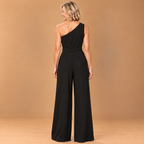 Dames off-shoulder jumpsuit met wijde pijpen Jelle Jora Mode