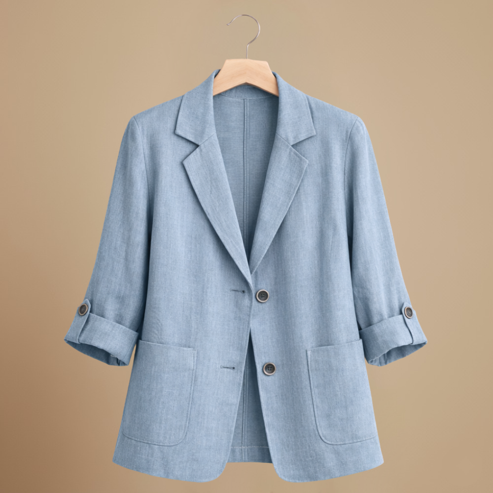 Eenvoudige casual blazer met Lange mouwen Jelle Jora Mode