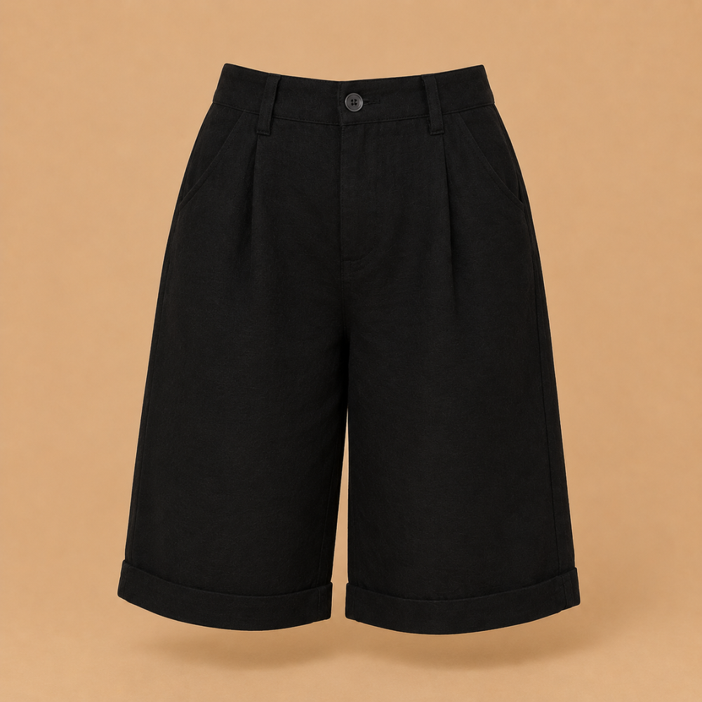 Dames bermudashorts met knopen aan de voorkant Jelle Jora Mode