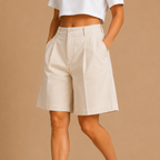 Damesshort met hoge taille en wijde pijpen Jelle Jora Mode