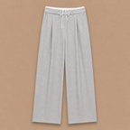 Dames casual broek met elastische tailleband en enkellengte Jelle Jora Mode