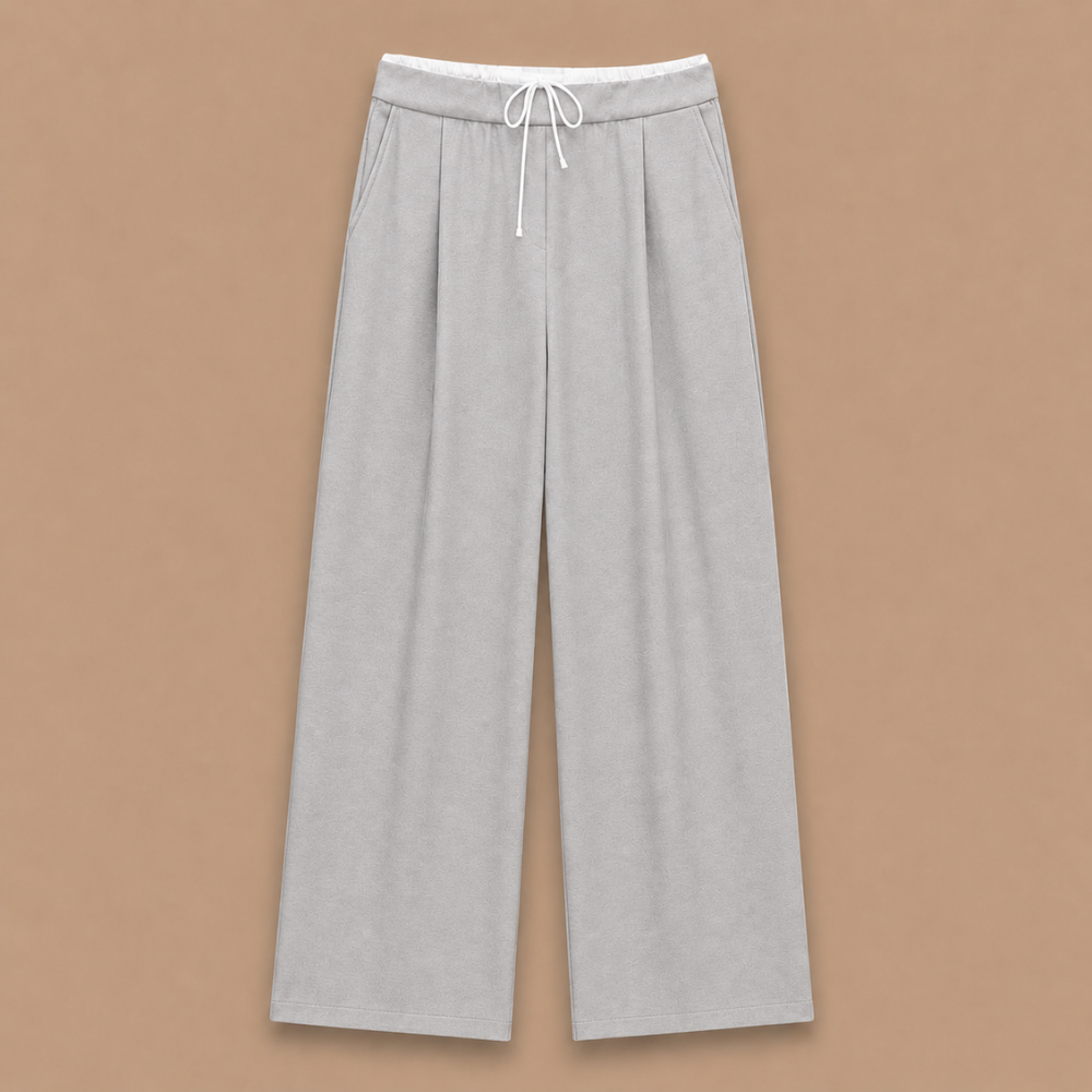 Dames casual broek met elastische tailleband en enkellengte Jelle Jora Mode