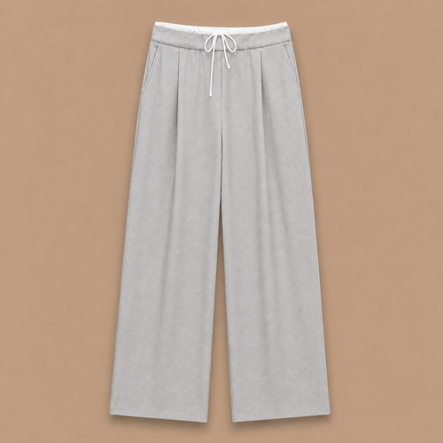 Dames casual broek met elastische tailleband en enkellengte Jelle Jora Mode