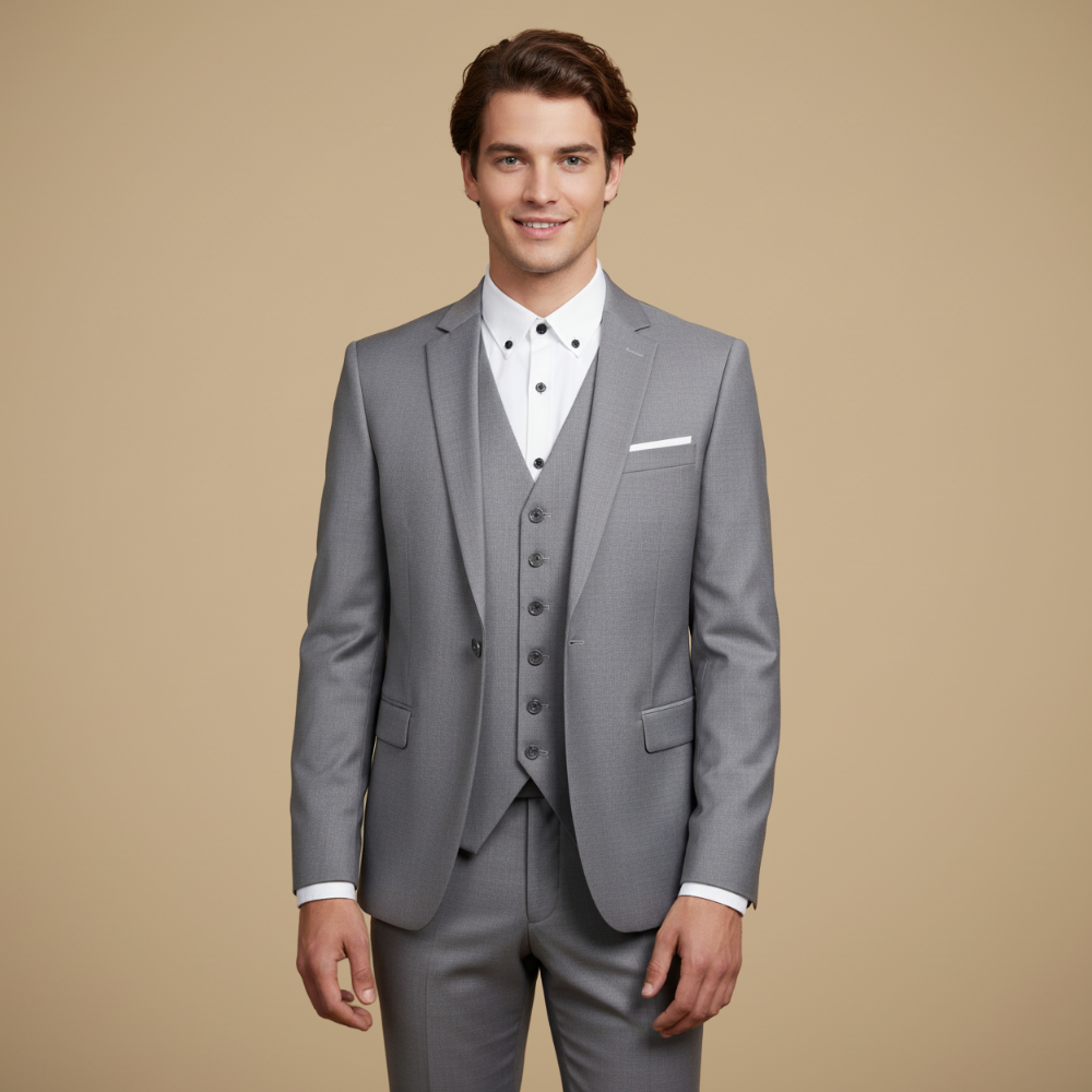 Slim fit driedelig formeel herenpak Jelle Jora Mode