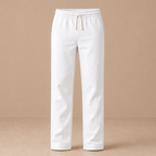 Heren casual broek met trekkoord en rechte pijpen Jelle Jora Mode
