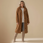 Lange effen wasbare teddyjas voor dames Jelle Jora Mode