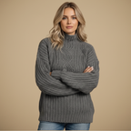 Turtleneck Twist gebreide trui Jelle Jora Mode