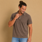 Heren klassiek polo-shirt met korte mouwen en polokraag Jelle Jora Mode