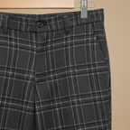 Casual geruite broek met rechte pijpen voor heren Jelle Jora Mode
