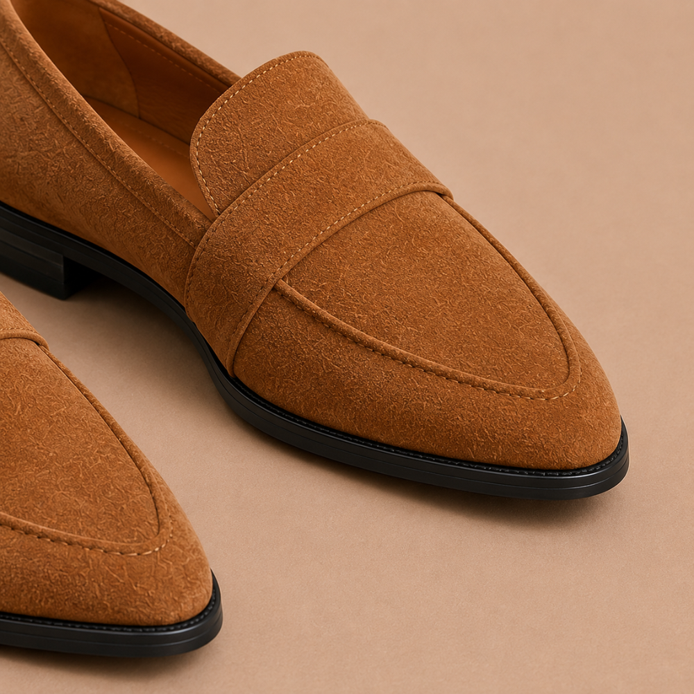 Dames casual loafers met spitse neus Jelle Jora Mode