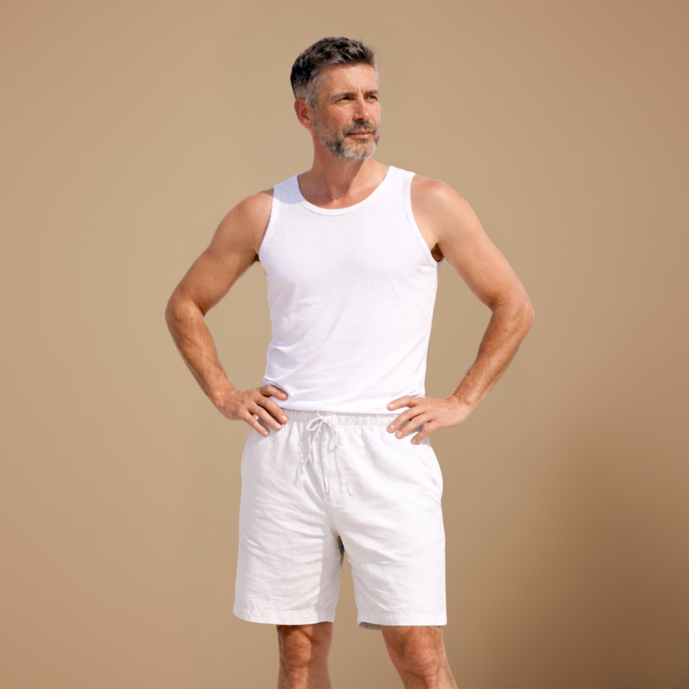 Heren sneldrogende zwemshort met trekkoord en zakken Jelle Jora Mode