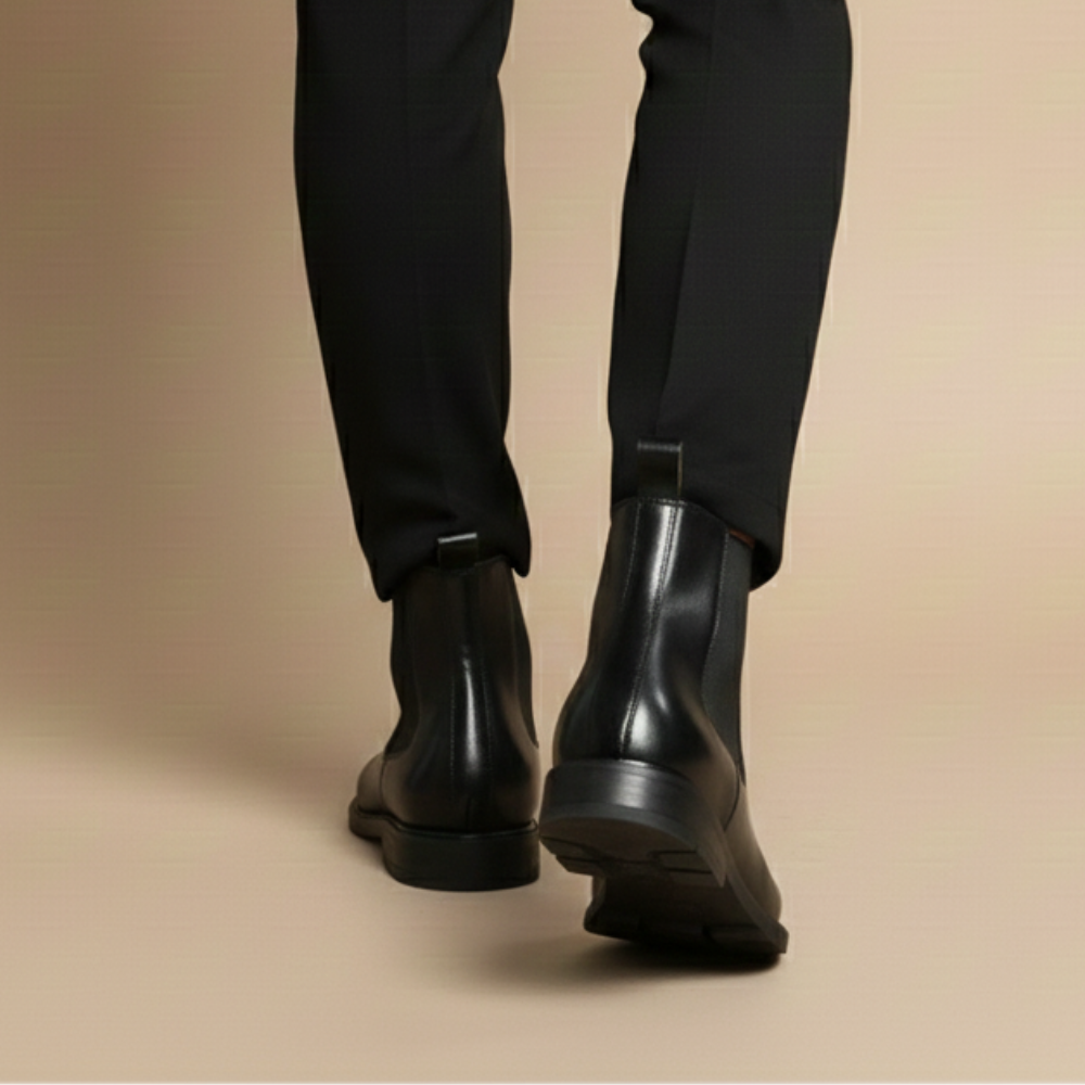 Klassieke leren Chelsea-laarzen voor heren Jelle Jora Mode