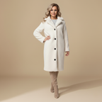 Lange effen wasbare teddyjas voor dames Jelle Jora Mode