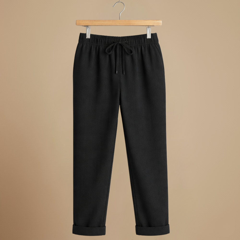 Broek met trekkoord hoge taille voor dames Jelle Jora Mode