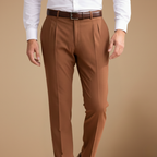 Heren casual geplooide broek