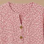 Damesblouse met bloemenprint V-hals en korte mouwen Jelle Jora Mode