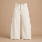 Damesjeans met wijde pijpen van stretchdenim Jelle Jora Mode