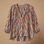 Dames casual blouse met halflange mouwen en knoopsluiting Jelle Jora Mode