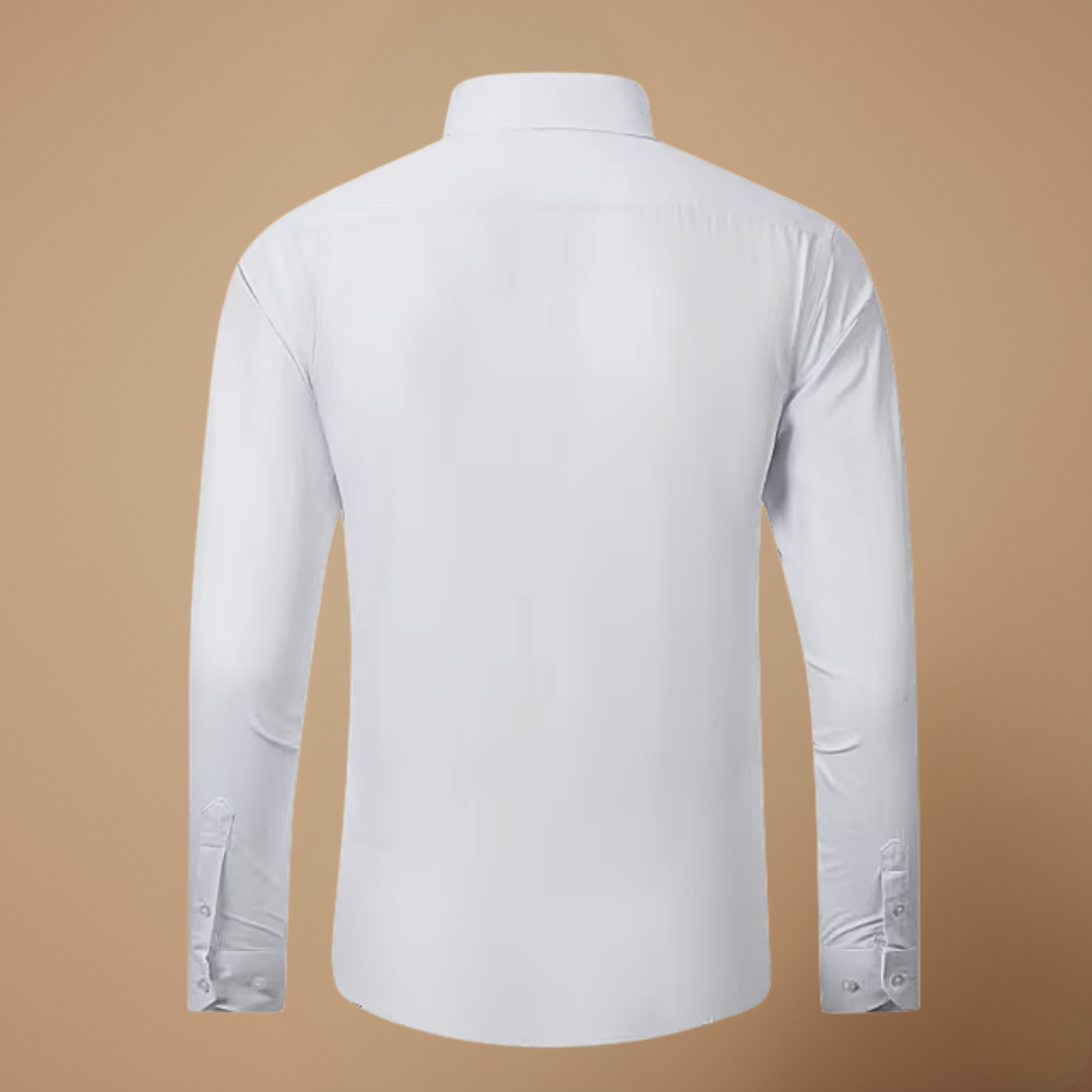 Heren slim fit overhemd met lange mouwen en knopen Jelle Jora Mode