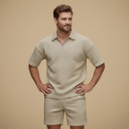 Casual set met korte mouwen voor heren Jelle Jora Mode