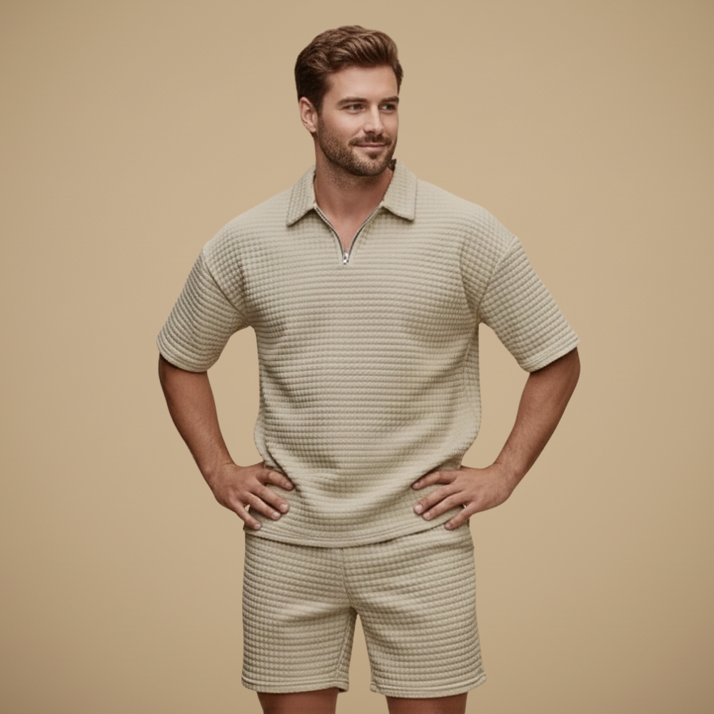 Casual set met korte mouwen voor heren Jelle Jora Mode