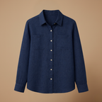 Dames ademende blouse met lange mouwen en knoopsluiting Jelle Jora Mode