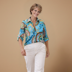 Damesblouse met lange mouwen en slank model Jelle Jora Mode