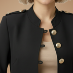 Damesblazer met knopen voor op kantoor