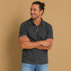 Heren klassiek polo-shirt met korte mouwen en polokraag Jelle Jora Mode