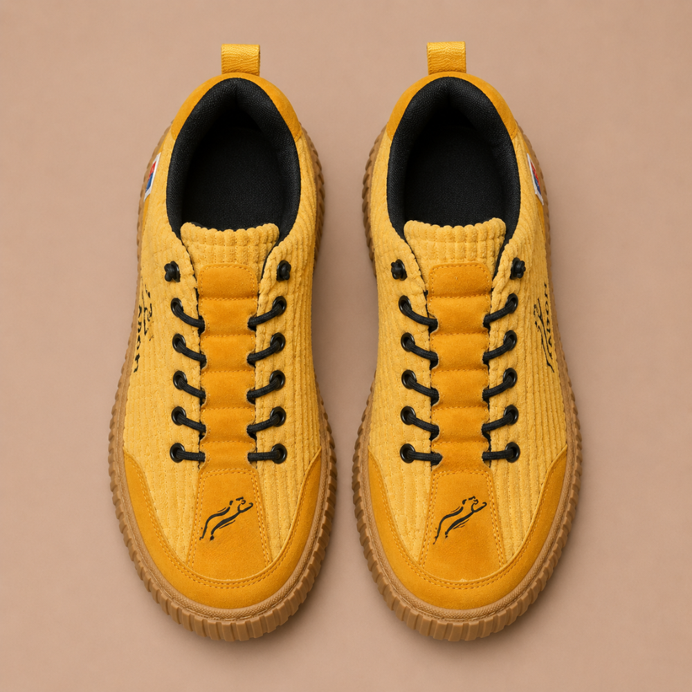 Heren comfortabele ademende casual platform-sneakers Jelle Jora Mode