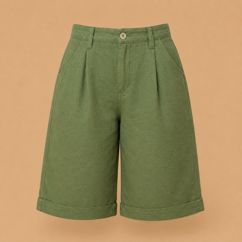 Dames bermudashorts met knopen aan de voorkant Jelle Jora Mode