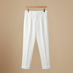 Slim fit taps toelopende enkellange herenbroek Jelle Jora Mode