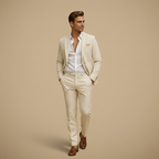 Effen slim fit casual blazer voor heren Jelle Jora Mode