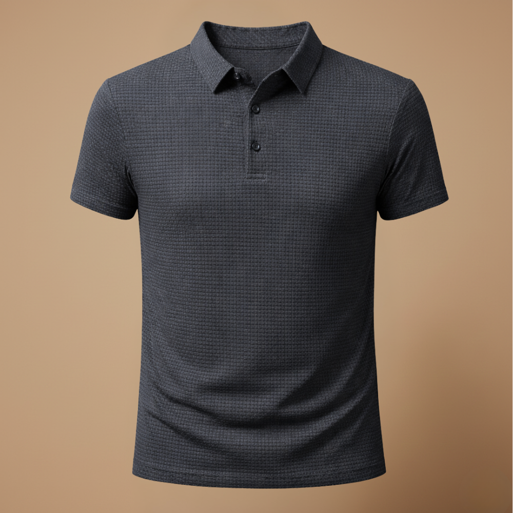 Heren ademend casual T-shirt met korte mouwen en structuur Jelle Jora Mode