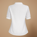 Damesblouse met V-hals en borduursels voor de zomer Jelle Jora Mode