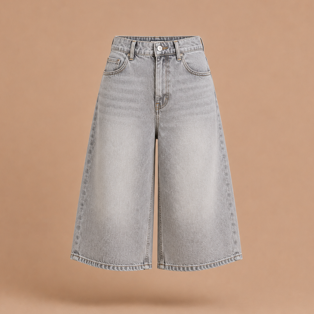 Dames baggy bermuda-short met lage taille Jelle Jora Mode