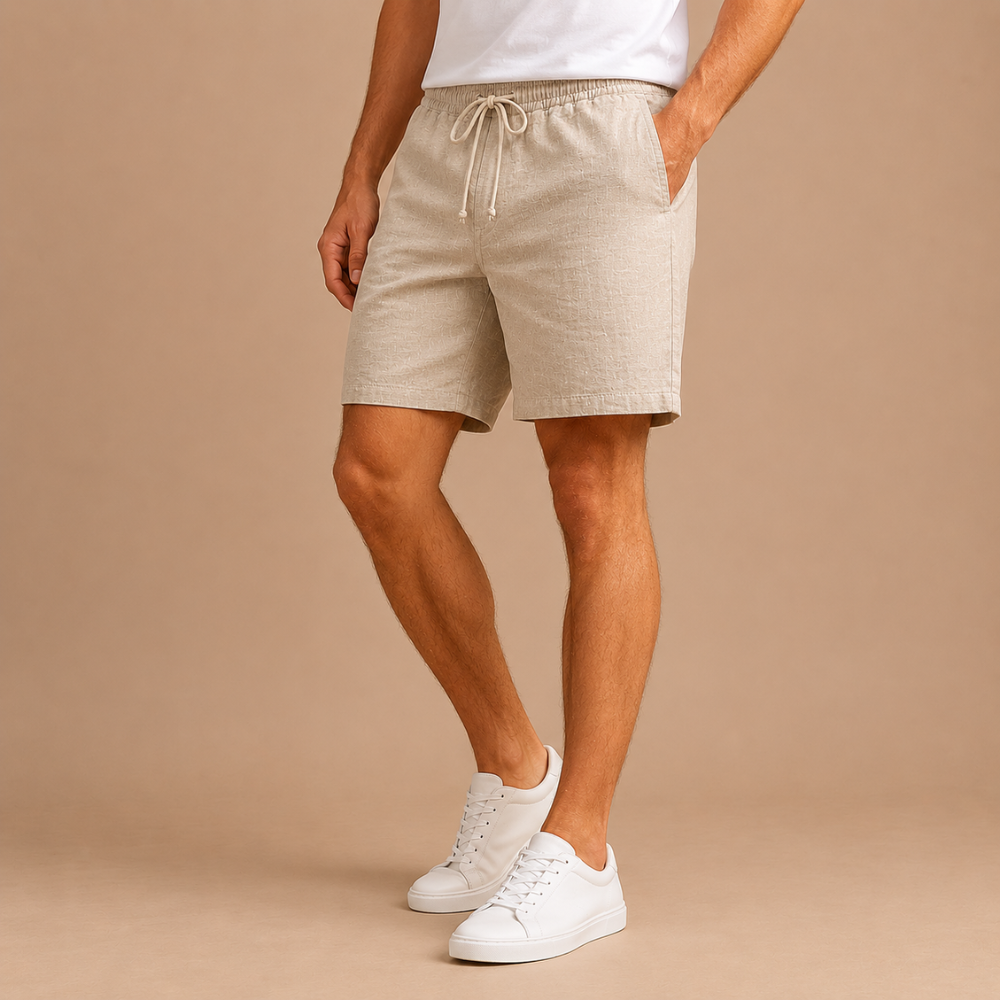 Heren strandshort met trekkoord voor casual gebruik Jelle Jora Mode