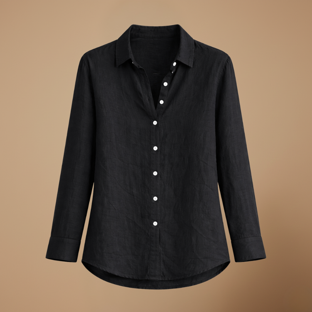 Dames casual slim fit blouse met lange mouwen en knoopsluiting Jelle Jora Mode